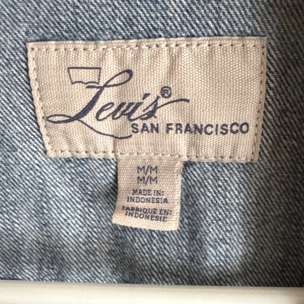 Classic Blue Denim Women's LEVIS Jean jacket - Picture 5 of 5
